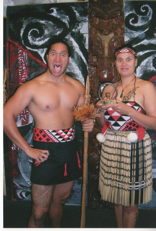 Maori in traditional dress New Zealand